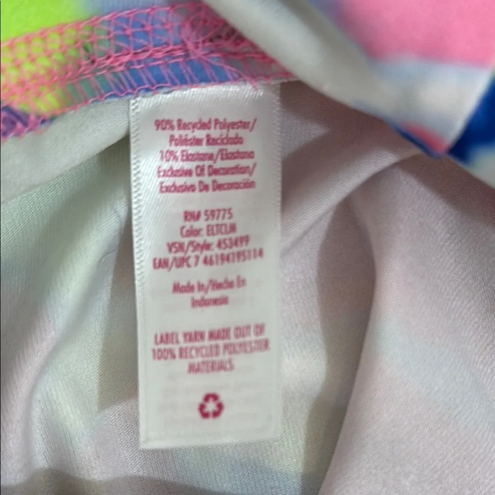 Justice Girls XL Tie Dye Leggings Neon Pink Blue Green Athleisure